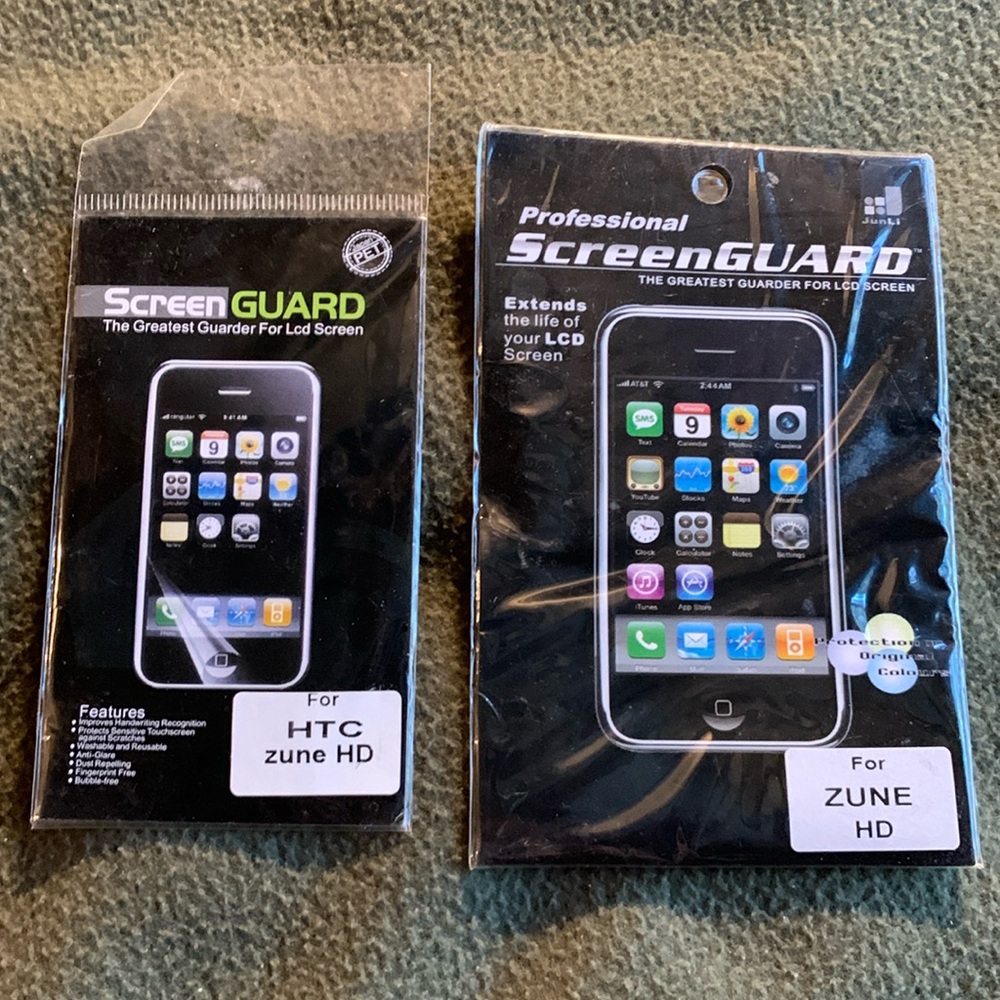 NIP screen guard for HTC zune HD and Zune HD.